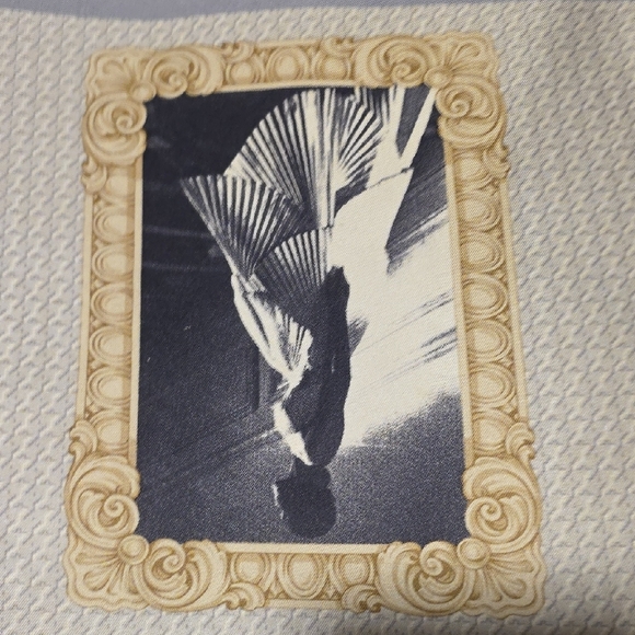 Dior Artistic Print Scarf in Black and Gold - Picture 8 of 15